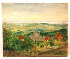 Krizsán jelzéssel: Nagybányai táj, olaj, vászon, apró festék lepattanással, 40x50cm
