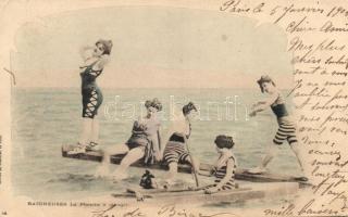 Baigneuses, La Planche a plonger / Bathing women, gently erotic (fa)