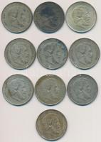 1947. 5Ft Ag "Kossuth" (10x) T:2-,3 patina