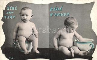 Bébé es sage, Bébé sAmuse / Baby, potty, humour (EK)