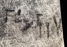 Fáyi jelzéssel: Ülő férfi, grafika, papír, 43x30cm