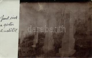 1907 Görbő, temető, Szent sírok, photo (EK)