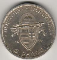 1938. "Szt.István" 5P Ag T:2