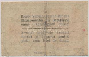 Románia DN 5b "Városi Villamos Társaság Bukarest" T:III-
Romania ND 5 Bani "Urban Tra...