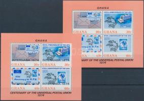 1974 100 éves az UPU blokk + Nemzetközi bélyegkiállítás, Basel blokk Mi 55-56