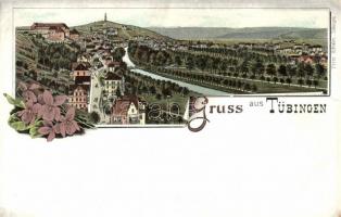 Tübingen, floral, litho (EK)