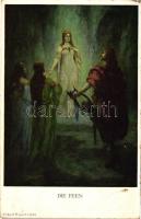 5 unused Wiener art postcards from Richard Wagner / Schiller series. M Munk Nr. 1113. and 861