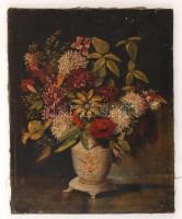 Kovács jelzéssel: Virágcsendélet. Olaj, vászon, 50×40 cm