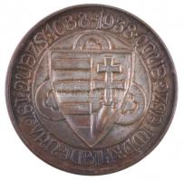 1938. "Szent István Jubileumi Esztendő 1038-1938" ezüstözött Br emlékérem (37mm) T:2-
Hung...
