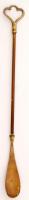 Dekoratív réz cipőkanál, h: 41 cm