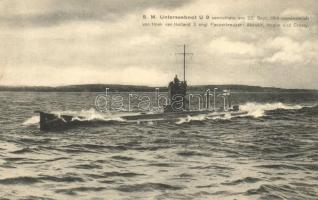 S. M. Unterseeboot U9. Verlag M. Dieterle, Kiel / German submarine