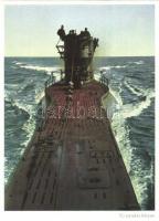Új tettekre készen; német tengeralattjáró, Brennecke haditudósító felvétele / German navy WWII