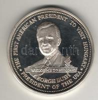 1989. "MÉE-Bush látogatása" Ag emlékérem T:BU