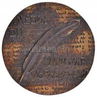 Lantos Györgyi (1953-) DN "Magyar Vöröskereszt Média Díj" Br plakett (109,5mm) T:1-