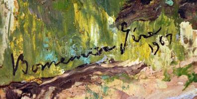 Bornemitz jelzéssel: Ösvény. Olaj, fa, 50×70 cm