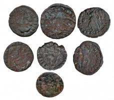 Római Birodalom 7db klf bronzpénz T:vegyes
Roman Empire 7pcs of diff bronze coins C:mixed