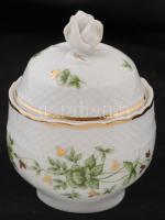 Hollóházi Erika mintás két személyes mokkás készlet, matricás, jelzett, hibátlan, eredeti dobozában