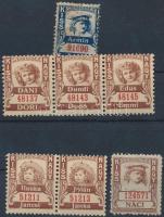 Kiss szerencséje nagy, 7 db gyermekportréval díszített levélzáró