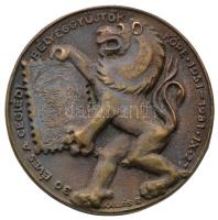 Kallós Ede (1866-1950) 1981. "30 éves a Ceglédi Bélyeggyűjtők Köre 1951-1981" Br emlékérem (61mm) T:2-