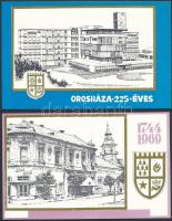 1969 Orosháza 225 éves levélzáró kisív + 2 db levelezőlap