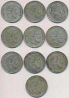 1947. 5Ft Ag "Kossuth" (10x) T:2-,3 patina