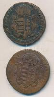 1763-1765. Rézdénár "Mária Terézia" (2x) T:2-,3
Huszár: 1756., Unger III.: 1278