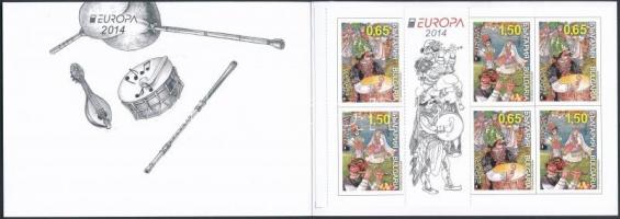 Europa CEPT Musical instruments stamp-booklet Europa CEPT Hangszerek bélyegfüzet