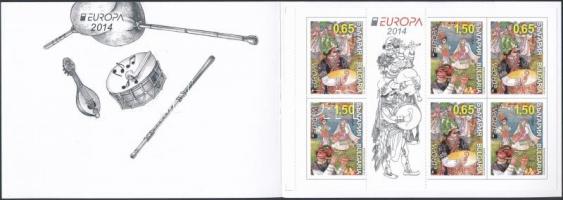 Europa CEPT Musical Instruments stampbooklet Europa CEPT Hangszerek bélyegfüzet