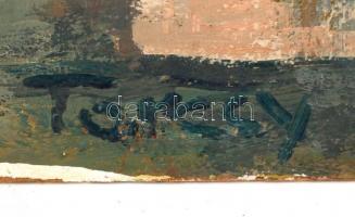 Tarcsy jelzéssel: Altemplom, olaj, farost, 51x61cm