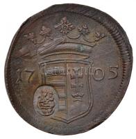 1705. X Poltúra Cu "II. Rákóczi Ferenc" ellenjeggyel (8,34g) T:2,2-
Huszár: 1536., Unger I...