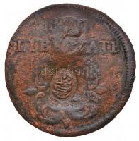 1706C-M X Poltúra Cu "II. Rákóczi Ferenc" két ellenjeggyel (6,72g) T:2- Huszár: 1542., Unger II.:1136.b