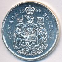 Kanada 1966. 50c Ag "II. Erzsébet" T:2
Canada 1966. 50 Cents Ag "Elizabeth II" C...