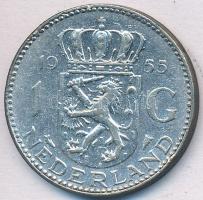 Hollandia 1955. 1G Ag "Julianna" T:2- patina
Netherlands 1955. 1 Gulden "Juliana&quot...