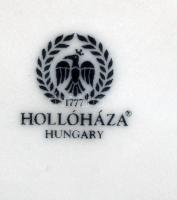 Hollóházi Erika mintás étkészlet és kávéskészlet, matricás, jelzett, hibátlan, étkészlet: 25 db, mok...