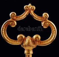 Zsolnay búzavirág mintás emeletes kínáló, kézzel festett, jelzett, hibátlan, m:38 cm