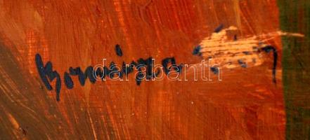 Boromisza jelzéssel: Szentendre. Olaj, falemez, 44x62cm