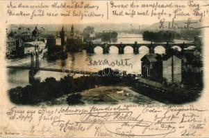 Praha, Prague - 37 Czech postcards, including 1 leporellocard and 1 from 1898, mixed quality