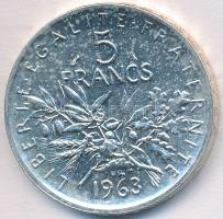 Franciaország 1963. 5Fr Ag T:2 France 1963. 5 Francs Ag C:XF