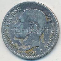 Spanyolország 1881. 50c Ag "XII. Alfonz" T:2- patina
Spain 1881. 50 Centimos Ag "Alfo...