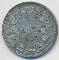 Német Államok / Bajorország 1865. 1kr Ag T:2 German States / Bavaria 1865. 1 Kreuzer Ag C:XF