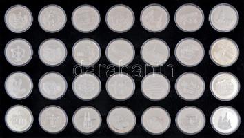 Máltai Lovagrend 2004. 100L "Csatlakozás az EU-hoz" 28db klf emlékpénz szettben és "E...