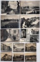 42 db MODERN fekete-fehér felvidéki városképes lap, benne több Kassa, Pozsony, Szepesi vár, Pöstyén, Lőcse, Krasznahorka / 42 modern black and white Upper Hungarian postcards