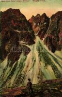 Tátra, Menguszfalvi völgy, Bástya; Fuchs Gyula felvétele és kiadása / valley, peak