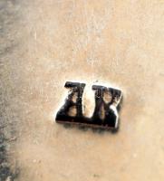 Ezüst, bécsi antik mártás kanál, Ag, br.:97gr., jelzett, 26cm