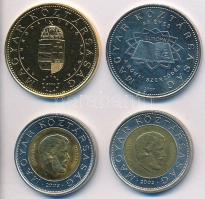 2002. 100Ft "Kossuth" (2x) + 2003. 20Ft ezüstözött Br "Deák Ferenc" + 2004. 50Ft...