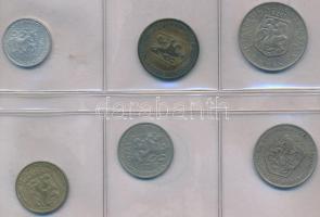 160db-os vegyes, magyar és külföldi hobbi fémpénz gyűjtemény két érmetartó albumban T:vegyes
160pcs ...