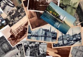 92 db RÉGI főként horvát városképes lap, közte néhány - Vajdaság, Bosznia-Hercegovina, Olaszország, Montenegró, Szlovénia - városképes lap, néhány fotó, vegyes minőségű / 92 old mainly Croatian postcards, including som postcards from Vojvodina, Bosnia and Herzegovina, Italy, Montenegro, Slovenia, including some photos, mixed quality