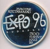 1993. 500Ft Ag "Expo 96" eredeti dísztokban T:PP