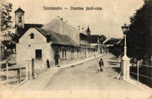 Szentendre - 3 db megíratlan városképes lap: vasút- és villamos állomás, Dumtsa Jenő utca