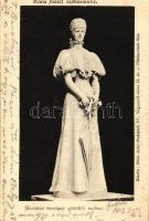 Gödöllő - 4 db városképes lap: Királyi domb, Erzsébet királyné szobra, park, királyi kastély